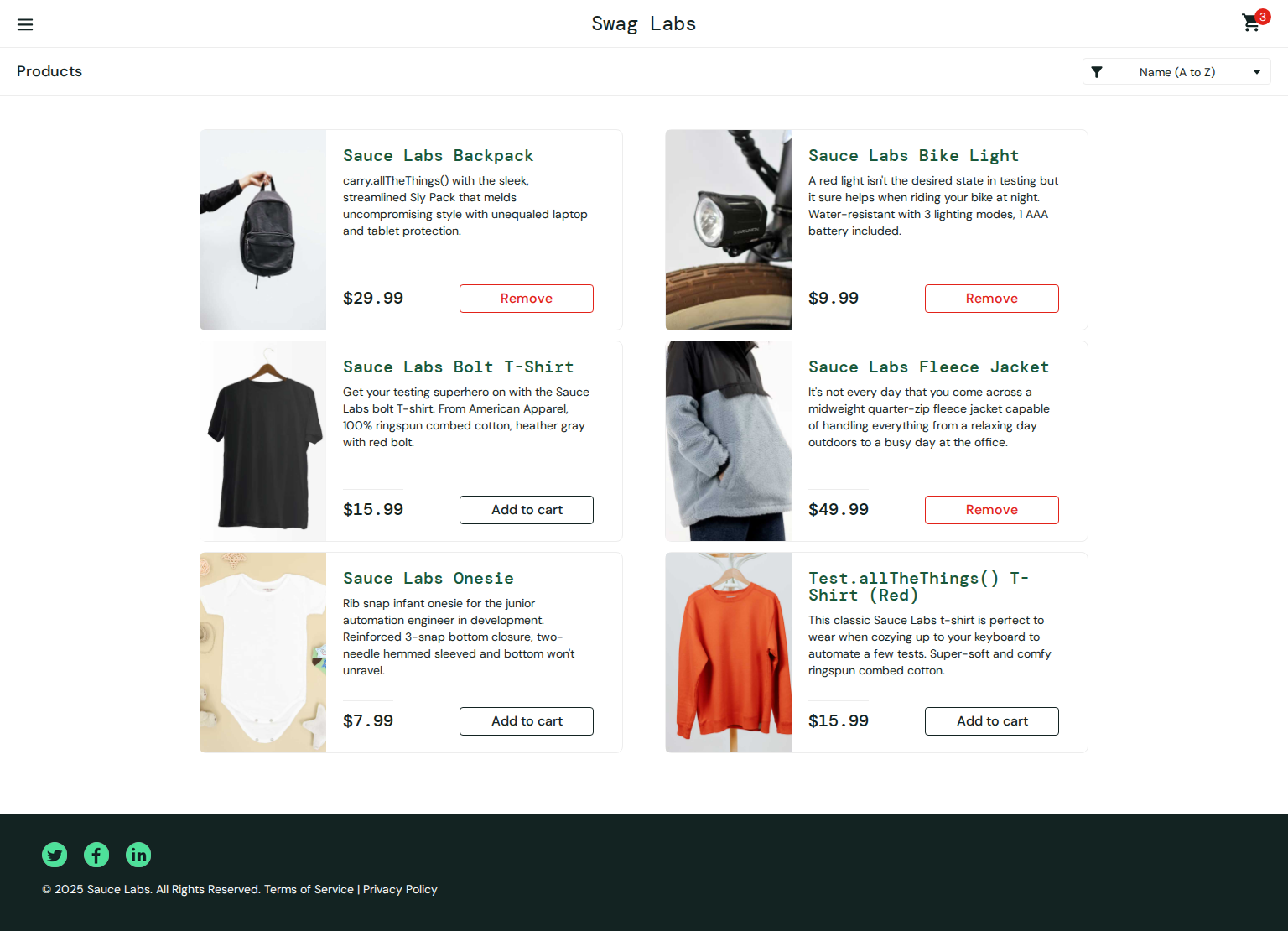 Test failure screenshot
